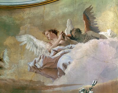 Glory of Angels, by Giovanni Battista Tiepolo (1696-1770), fresco, Detail, Oratory of Purity, Udine 作者 乔凡尼·巴蒂斯塔·提埃波罗