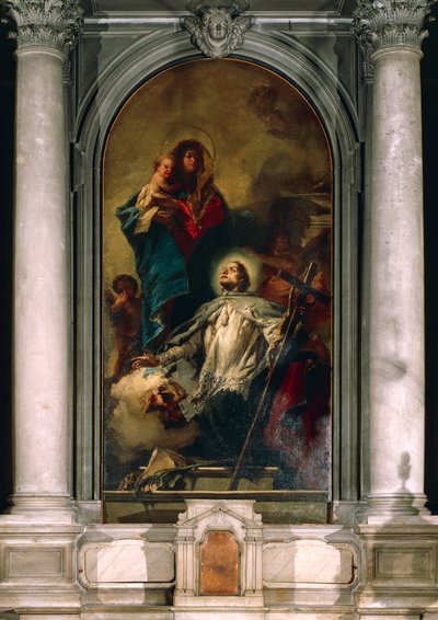 圣母向尼波穆克的圣约翰显现 作者 Giovanni Battista Tiepolo
