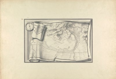 萨迪斯遗址平面图及 1750 年仍存在的古建筑遗迹 作者 乔瓦尼·巴蒂斯塔·博拉