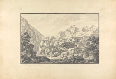 利库斯河 (Nahr el-Kelb) 源头景观 作者 乔瓦尼·巴蒂斯塔·博拉