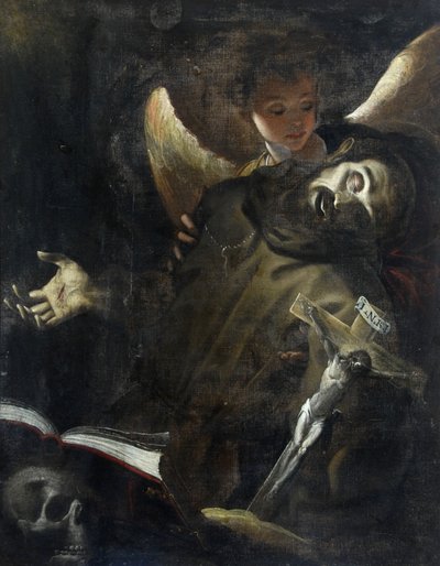 圣弗朗西斯在迷魂药，c.1598 作者 乔凡尼·巴蒂斯塔·克里斯皮