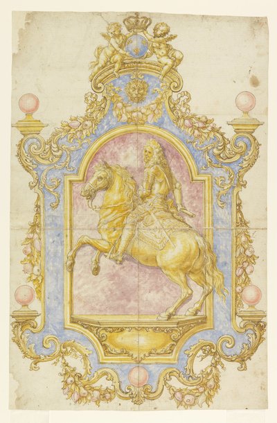 Cosimo III de&39;Medici的墙面装饰 作者 乔凡尼·巴蒂斯塔·福吉尼