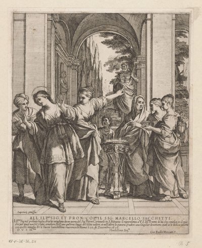 圣维维安拒绝向异教诸神献祭 作者 Pietro da Cortona