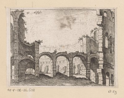 罗马斗兽场遗址
Listesso（物品标题）
Gezichten op Rome（系列标题）
Alcune vedute et prospettive di luoghi dishabitati di Roma（系列标题） 作者 乔瓦尼·巴蒂斯塔（Giovanni Battista Mercati）