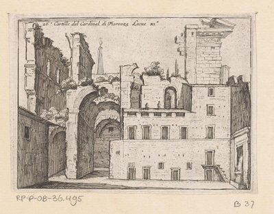 罗马 Serapeum 遗址
Cardille del Cardinal di Fiorenza Leone XI（物品上的标题）
Gezichten op Rome（系列标题）
Alcune vedute et prospettive di luoghi dishabitati di Roma（系列标题） 作者 乔瓦尼·巴蒂斯塔（Giovanni Battista Mercati）