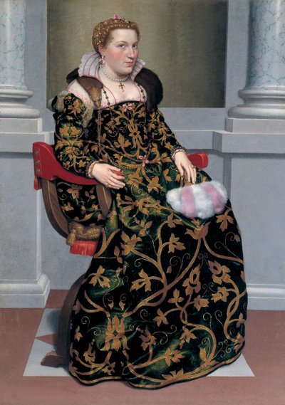 Isotta Brembati肖像，约1555年。 作者 乔瓦尼·巴蒂斯塔·莫罗尼