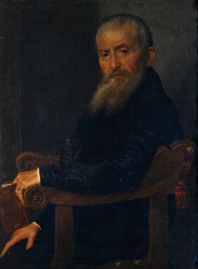 诗人乔瓦尼-安东尼奥-潘特拉的肖像，约1571-72（布面油画 作者 乔瓦尼·巴蒂斯塔·莫罗尼