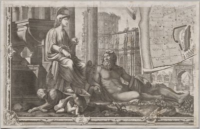 吉昂巴蒂斯塔-诺利（Giambattista Nolli）于 MDCCXLVII 年绘制的罗马新钢琴，又称 "罗马大钢琴"（La Pianta Grande di Roma）。 作者 罗科·波齐