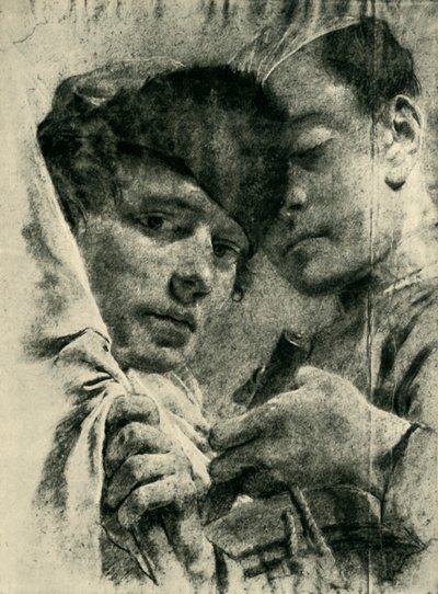 鼓手和旗手，1943年18世纪中叶。 作者 乔凡尼·巴蒂斯塔·皮亚泽塔