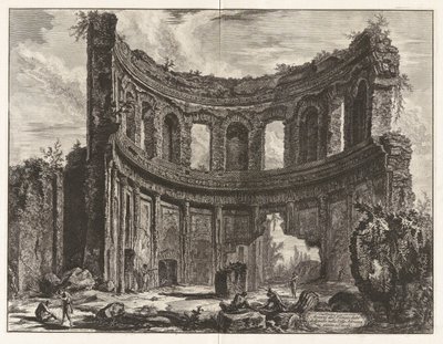 蒂沃利附近哈德良别墅中据说是阿波罗神庙的遗迹 作者 Giovanni-Battista Piranesi