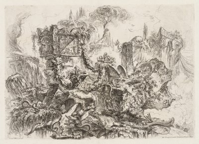 格罗特斯基  有蛇的废墟 作者 Giovanni-Battista Piranesi