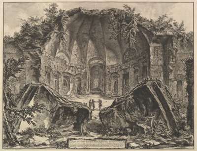 哈德良别墅（Hadrians Villa）：蒂沃（Tivo）哈德良别墅（Hadrian&39;s Villa）中的Canopus神庙中的Canopus残...剩饭，ca。 1769。 作者 乔凡尼·巴蒂斯塔·皮拉涅西
