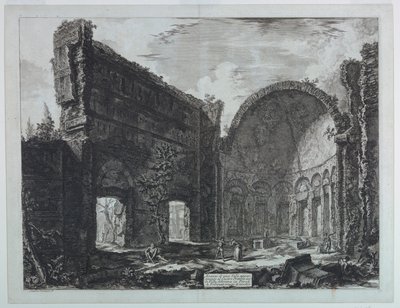 提沃利附近的哈德良别墅，"罗马的风景"（1748-1778）。 作者 Giovanni Battista Piranesi