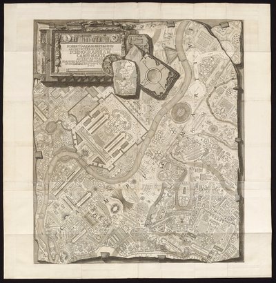 ICHNOGRAPHIAM CAMPI MARTII ANTIQUAE URBIS（《古城马提亚斯校园技艺志） 作者 乔凡尼·巴蒂斯塔·皮拉涅西