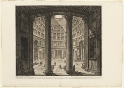 万神殿内景，选自《罗马风光 作者 Giovanni-Battista Piranesi