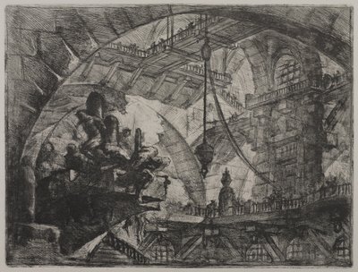 Invenzioni Capric di Carceri; Hind 13，First State of Three，c.1749（蚀刻在纸上） 作者 乔凡尼·巴蒂斯塔·皮拉涅西