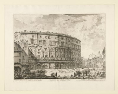 马塞卢斯剧院，选自《罗马景观 作者 Giovanni-Battista Piranesi