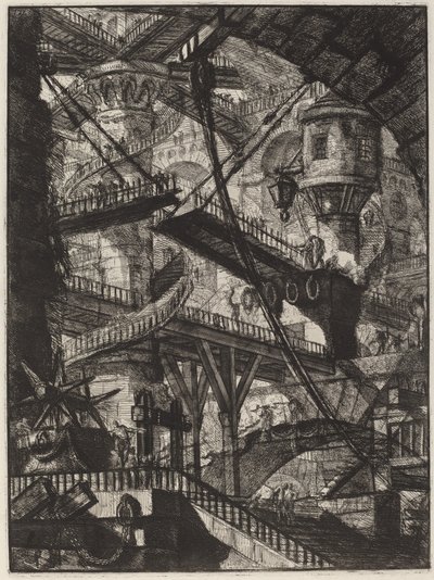 吊桥 作者 Giovanni Battista Piranesi