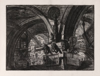 带灯的码头》，图版 15，选自 Carceri d 作者 Giovanni-Battista Piranesi