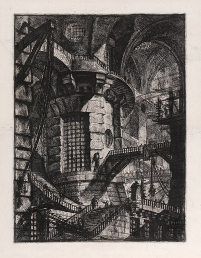 圆塔，第 3 版，来自 Carceri d 作者 Giovanni-Battista Piranesi