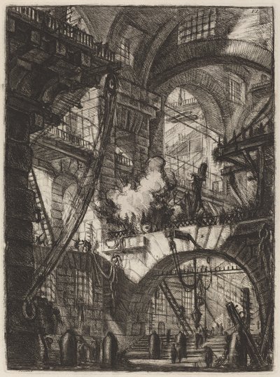 冒烟的火 作者 Giovanni Battista Piranesi