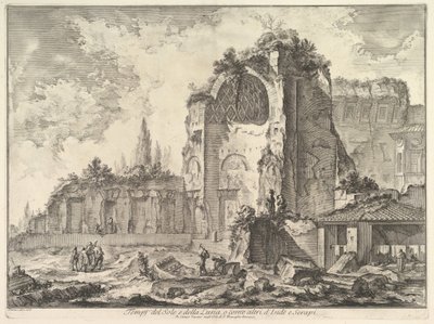 金星和罗马神庙被错误地称为Sol和Luna Veduta degli ...，大约。 1759年。 作者 乔凡尼·巴蒂斯塔·皮拉涅西
