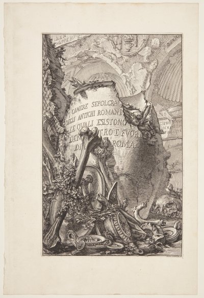 罗马城内城外古罗马人的墓室 作者 Giovanni Battista Piranesi