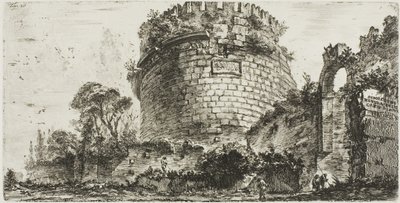 凯西莉亚-梅泰拉墓，名为 Capo di Bove[牛头]，《凯旋门和其他古迹的一些景观》第 20 版 作者 乔凡尼·巴蒂斯塔·皮拉涅西