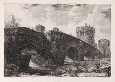 俯瞰卢加诺大桥 作者 Giovanni-Battista Piranesi