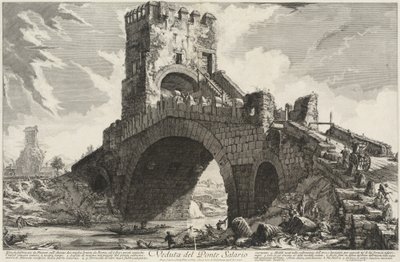 萨拉里奥桥的景观 作者 Giovanni Battista Piranesi