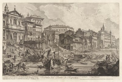 里佩塔港景观，摘自《罗马景观 作者 Giovanni-Battista Piranesi