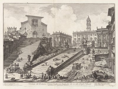 罗马国会大厦阶梯景观 作者 Giovanni-Battista Piranesi