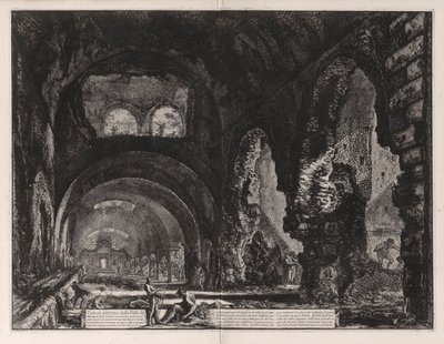 梅塞纳斯别墅内景 作者 Giovanni-Battista Piranesi
