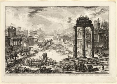 瓦奇诺坎坡景观，摘自《罗马风光 作者 Giovanni-Battista Piranesi