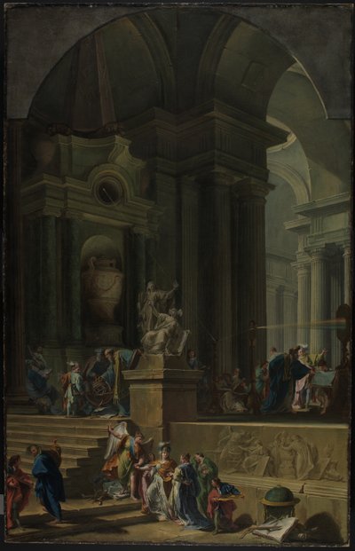 艾萨克-牛顿爵士寓言纪念碑 作者 乔凡尼·巴蒂斯塔·皮托尼