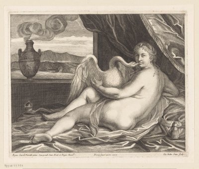 莱达与天鹅 作者 卡洛·马拉塔（Carlo Maratta）