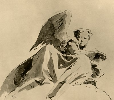 天使，c1753-1762年，1928年 作者 乔凡尼·巴蒂斯塔·提埃波罗