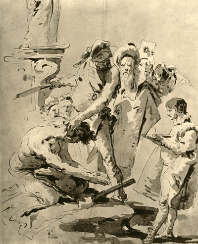 1928年，斩首圣徒，1928年 作者 乔凡尼·巴蒂斯塔·提埃波罗