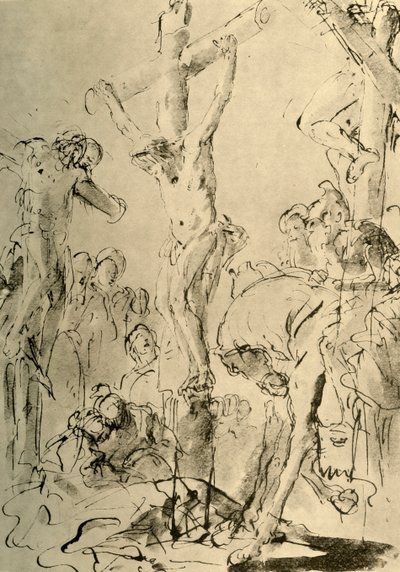 被钉十字架，十八世纪中叶，1928年 作者 乔凡尼·巴蒂斯塔·提埃波罗