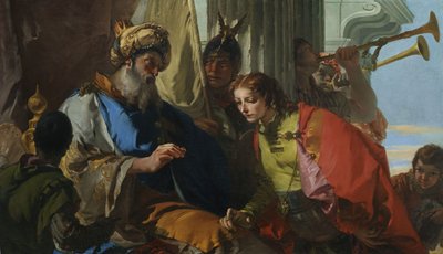 约瑟夫收到法老的戒指 作者 Giovanni-Battista Tiepolo