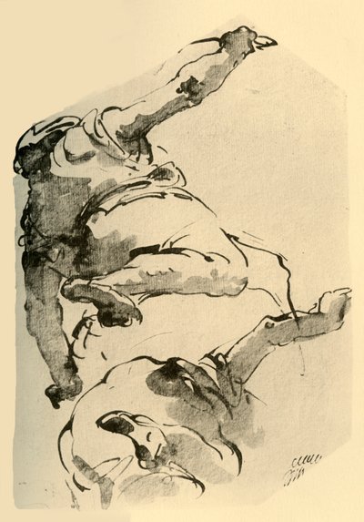 跪姿，从后面看，1743-1744年，1928年 作者 乔凡尼·巴蒂斯塔·提埃波罗