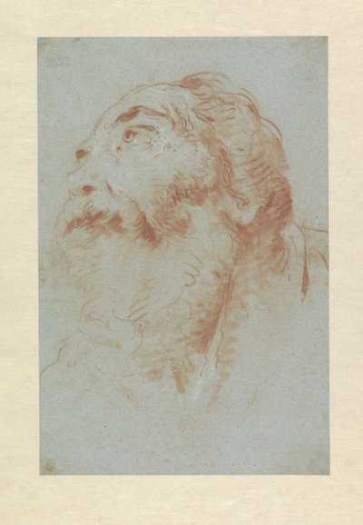 老人的头 作者 Giovanni-Battista Tiepolo