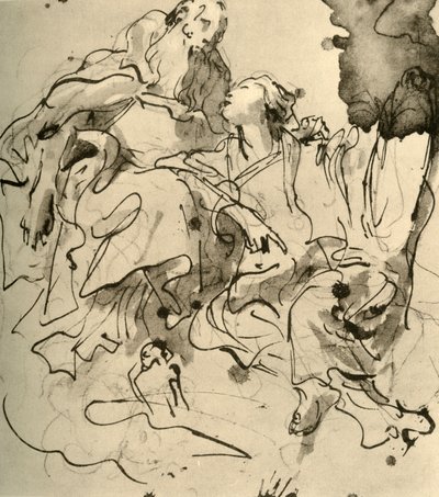 老男人和年轻女人，1761年，1928年 作者 乔凡尼·巴蒂斯塔·提埃波罗