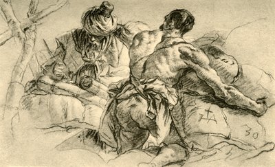 东方商人与捆货，1753年，1928年 作者 乔凡尼·巴蒂斯塔·提埃波罗