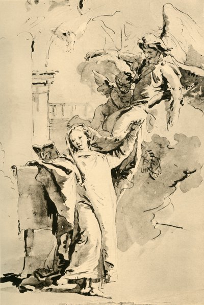 天使报喜，18世纪中叶，1928年 作者 乔凡尼·巴蒂斯塔·提埃波罗