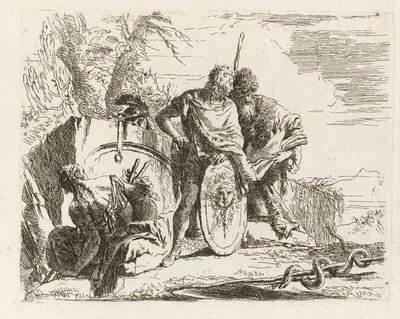 占星家和年轻士兵》，选自《各种随想曲 作者 Giovanni-Battista Tiepolo