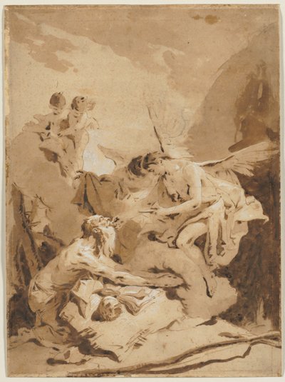 圣杰罗姆的最后圣餐 作者 Giovanni-Battista Tiepolo
