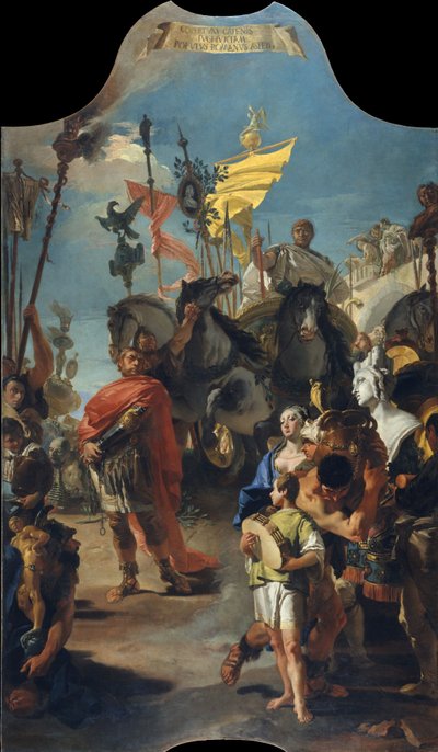马里乌斯的胜利，1729年 作者 乔凡尼·巴蒂斯塔·提埃波罗