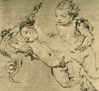 两只丘比特，c1752，1928年 作者 乔凡尼·巴蒂斯塔·提埃波罗