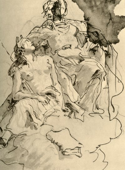两个女人，18世纪中叶，1928年 作者 乔凡尼·巴蒂斯塔·提埃波罗